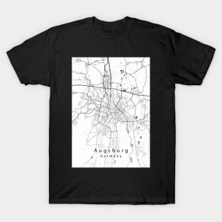 Augsburg Germany City Map T-Shirt